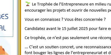 4eme Trophee des femmes eutrepreneures en milieu rural